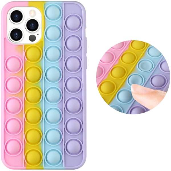 iPhone 12 Pro Max - Pop It Fidget Skal - Multicolor