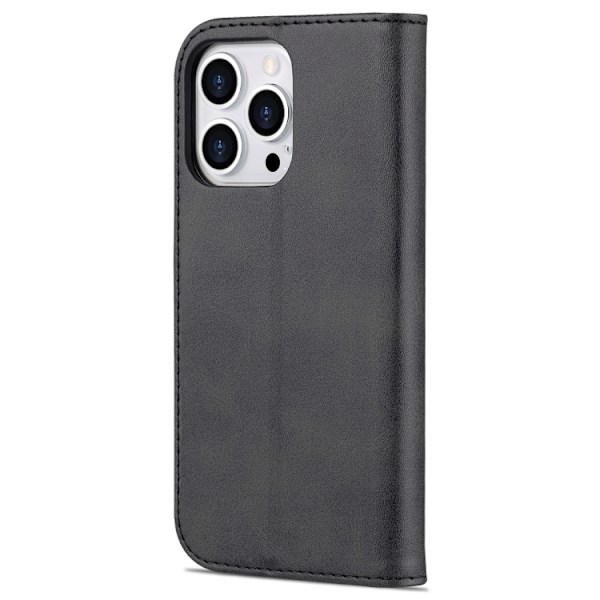 AZNS iPhone 14 Pro Fodral Läder Svart