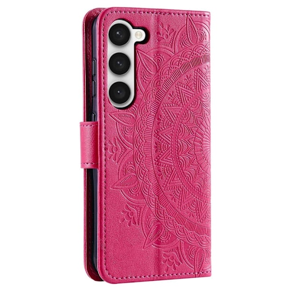 Samsung Galaxy S23 Fodral Mandala Läder Rosa