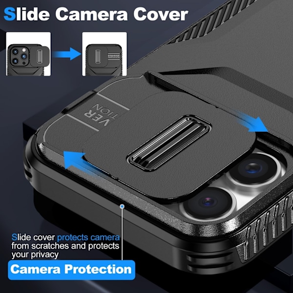 iPhone 16 Pro Max Skal CamShield Hybrid Svart
