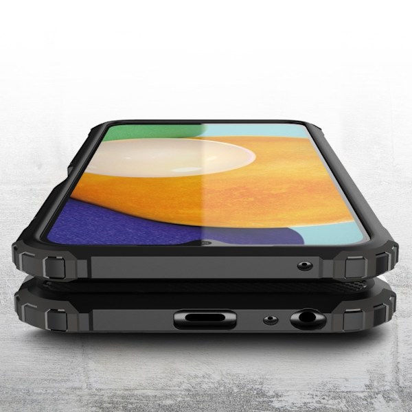 Samsung Galaxy A22 5G - Hybrid Armor Skal - Röd Röd