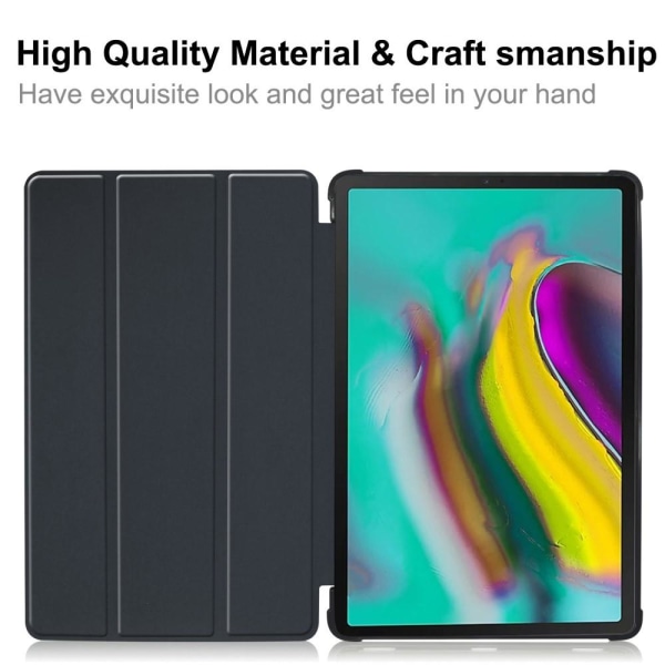 Samsung Galaxy Tab A 10.1 2019 - Tri-Fold Fodral - Mörk Blå DarkBlue Mörk Blå