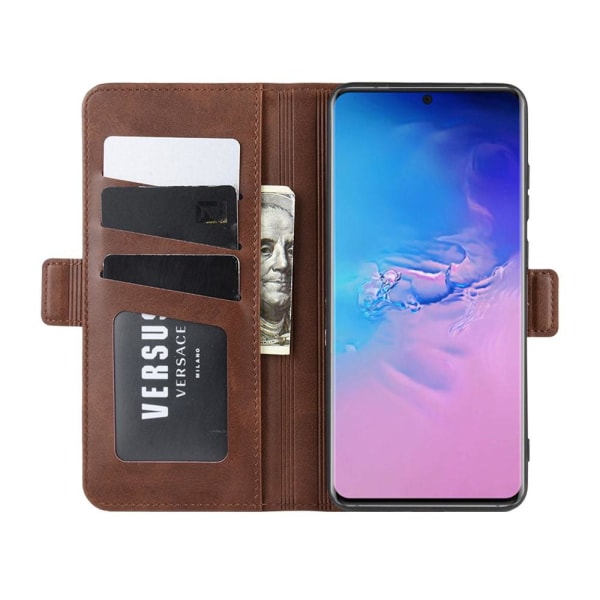 Samsung Galaxy S20 Ultra - Plånboksfodral - Brun Brown Brun