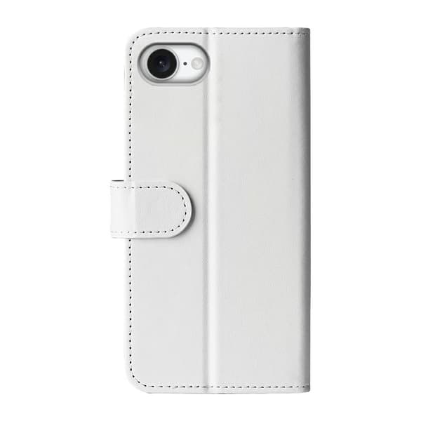 iPhone 17e / 16e Fodral Crazy Horse Läder Vit