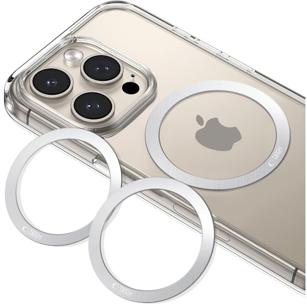 Tech-Protect 2-PACK Magnetisk MagSafe Ring Silver