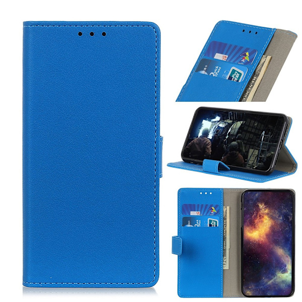 iPhone 12 Pro Max - Läder Fodral - Blå Blue Blå