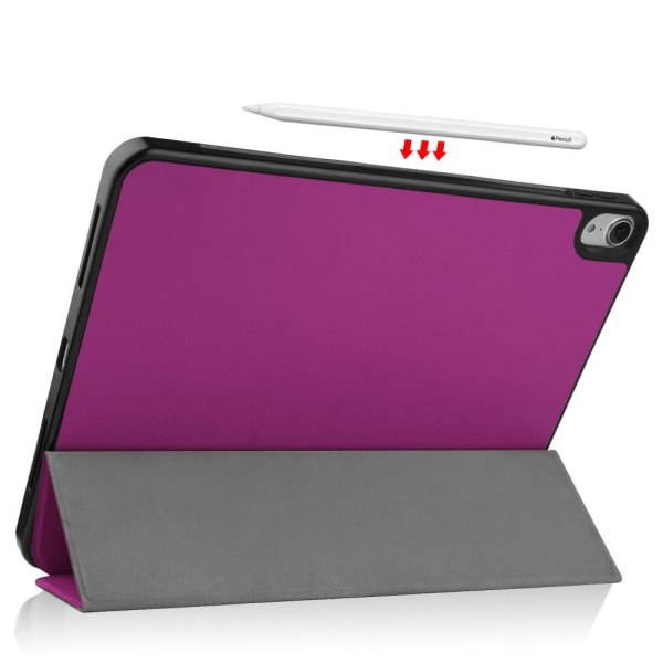 iPad Air (2020/2022) - Tri-Fold Litchi Fodral - Lila Purple Lila
