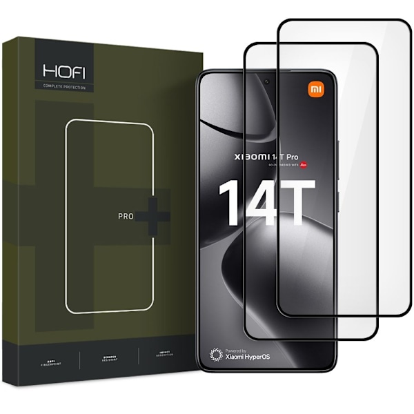 HOFI Xiaomi 14T / 14T Pro 2-PACK Skärmskydd Pro+ Härdat Glas