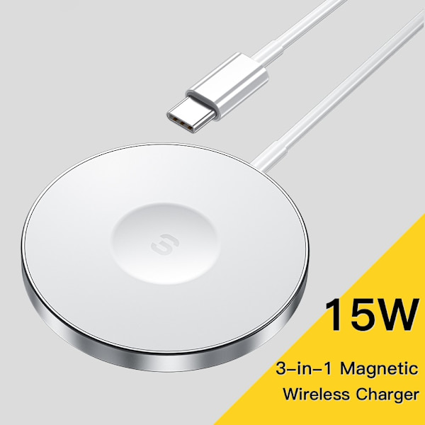ESSAGER 15W MagSafe Trådlös Laddare Vit