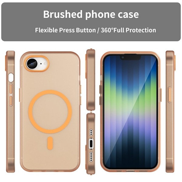 iPhone 16e Skal MagSafe Slim Matt Orange