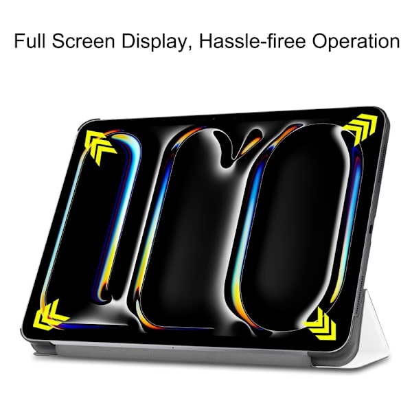 iPad Pro 11 2024 Fodral Tri-Fold Vit