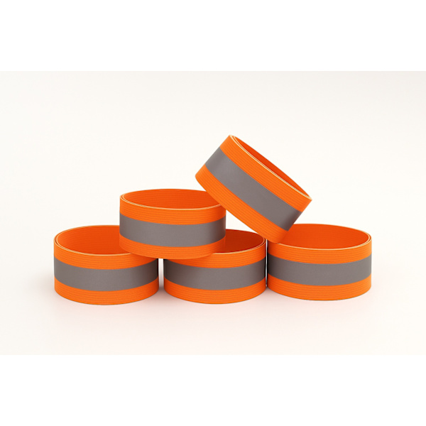 Reflexarmband Orange - 5-Pack