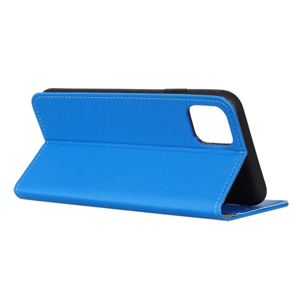 iPhone 12 Pro Max - Läder Fodral - Blå Blue Blå