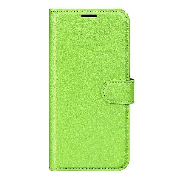 Google Pixel 9a Fodral Litchi Läder Grön