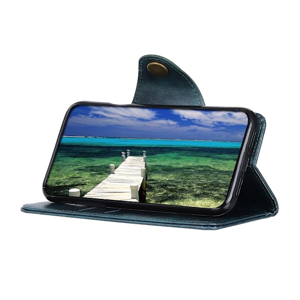 KHAZNEH Samsung Galaxy S22 Plus Fodral Magnetisk Mässing Blå