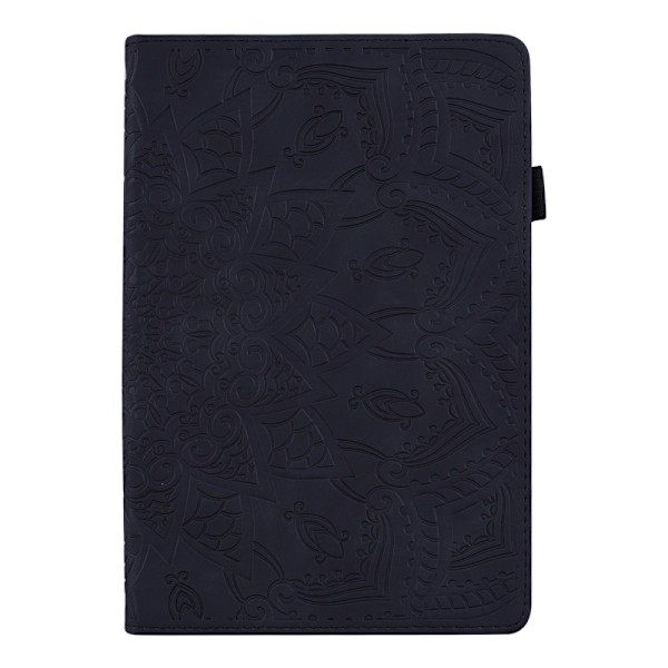 Samsung Galaxy Tab A8 10.5 (2021) Fodral Tryckt Flower Svart