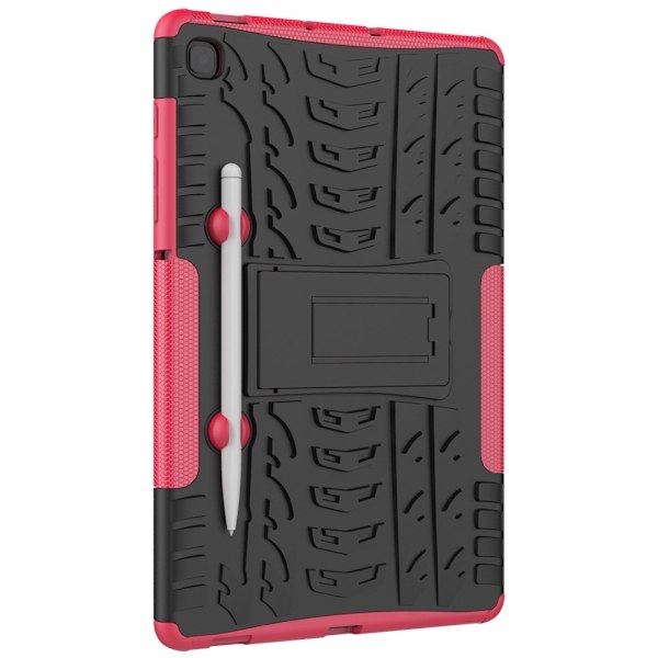 Samsung Galaxy Tab S6 Lite Skal Rugged Kickstand Armor Rosa Pink Rosa