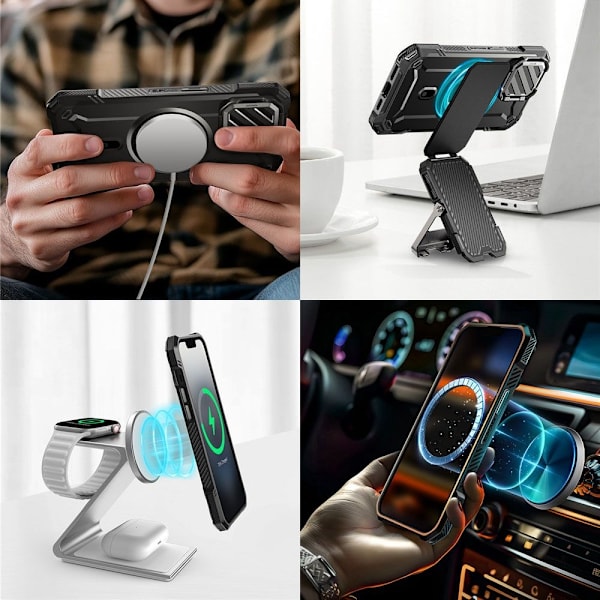 Supcase iPhone 16e Skal MagSafe UB XT Svart