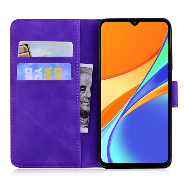 Xiaomi Redmi 9C Fodral Läder Lila