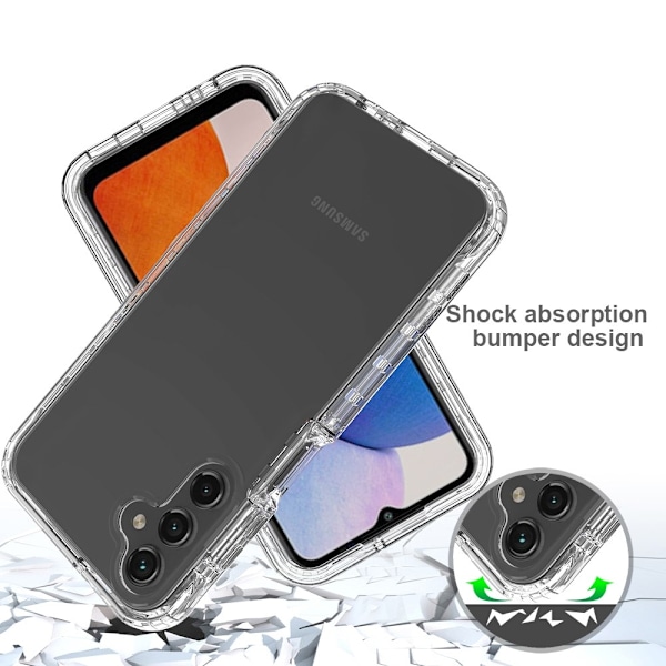 Samsung Galaxy A15 5G 360° Shockproof Hybrid Skal Transparent