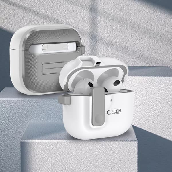 Tech-Protect AirPods 4 Skal Slim Hook Vit