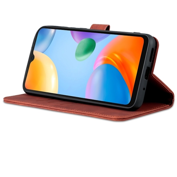AZNS Xiaomi Redmi 10C Fodral Läder Brun