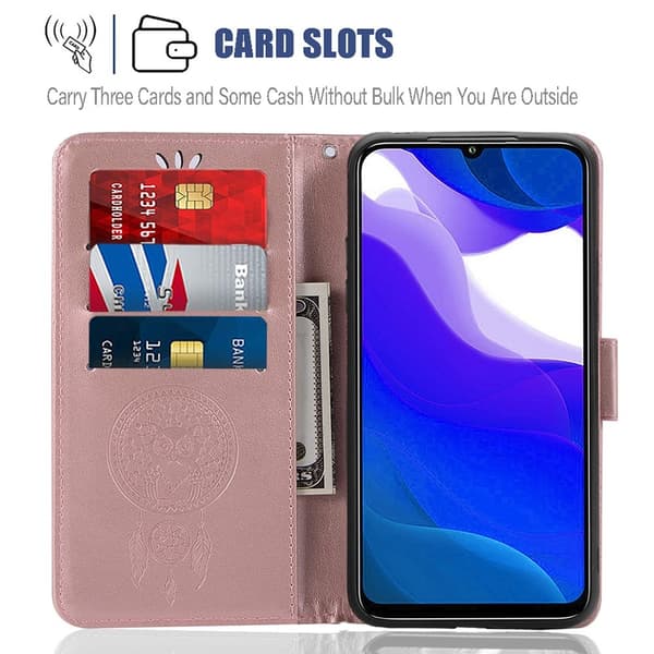 Xiaomi Redmi 9T - Dream Catcher Läder Fodral - Roséguld Roséguld Roséguld