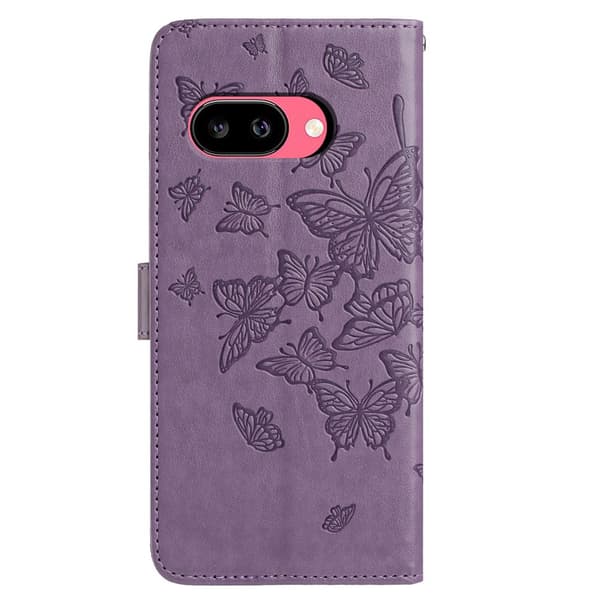 Google Pixel 10a Fodral Med Fjäril Tryck Lila