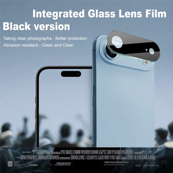 IMAK iPhone Air Linsskydd Härdat Glas Svart