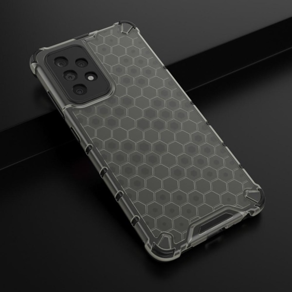 Samsung Galaxy A52 / A52s - Armor Honeycomb Textur Skal - Svart Black Svart