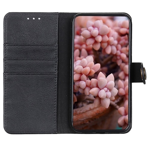 KHAZNEH Sony Xperia 10 VI Läder Fodral Svart