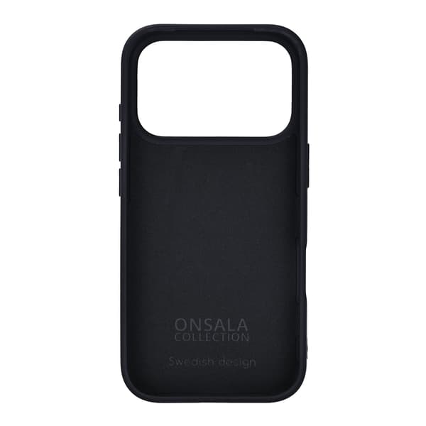 Onsala iPhone 18 Pro/17 Pro Mobilskal Med Silikonkänsla Svart