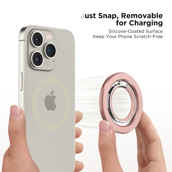 Tech-Protect Magnetisk MagSafe Ringhållare Roséguld