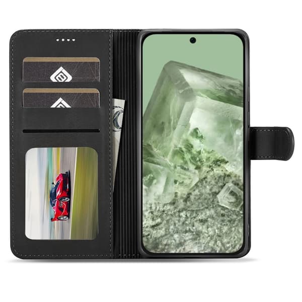 LC.IMEEKE Google Pixel 8A Läder Fodral Svart
