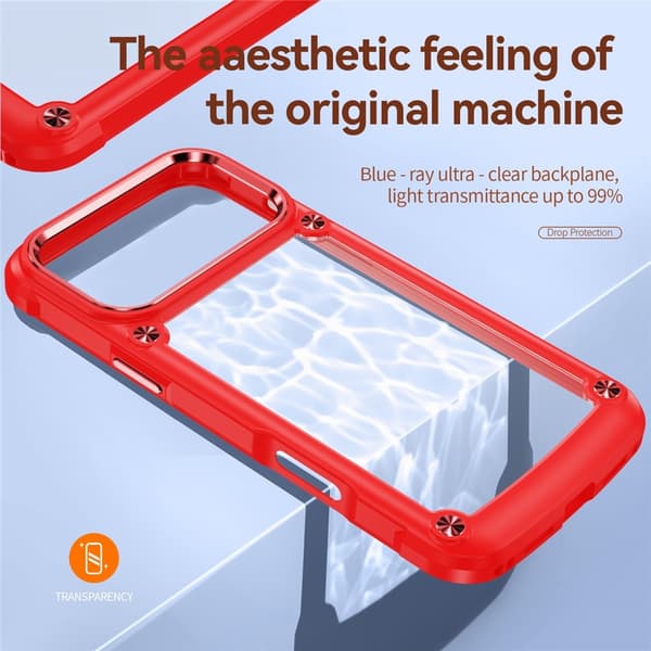 iPhone 17 Pro Max Skal Xtreme Shockproof Hybrid Röd