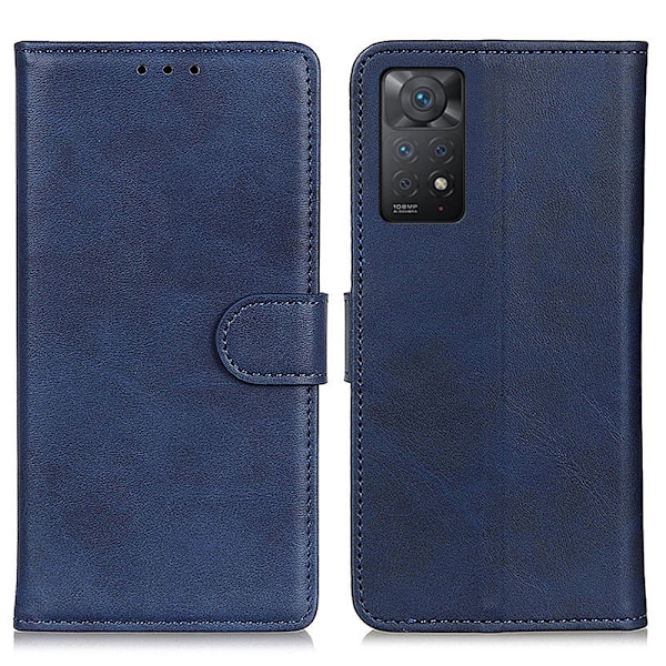 Xiaomi Redmi Note 11 Pro 5G Fodral Solid Läder Blå