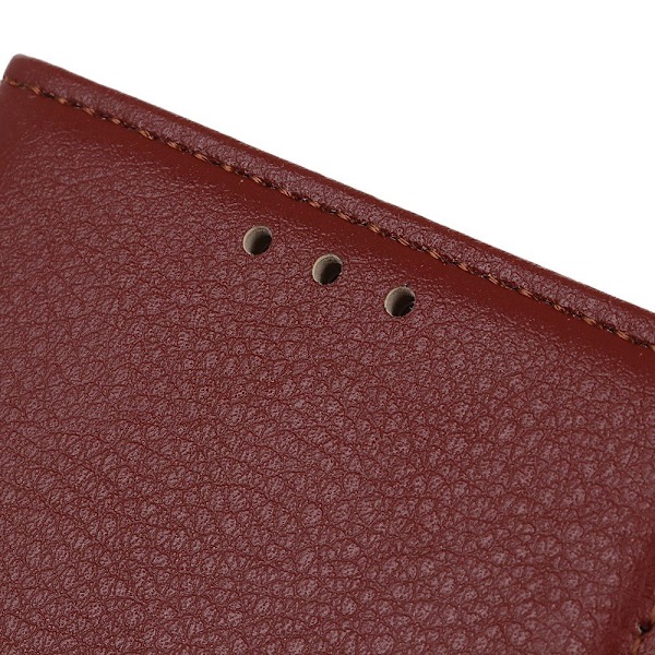 Huawei Y5 (2019) - Litchi Plånboksfodral - Brun Brown Brun