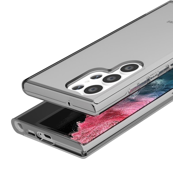 Samsung Galaxy S23 Ultra Skal Shockproof Hybrid Grå