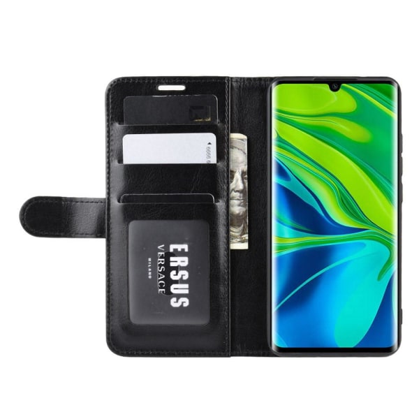 Xiaomi Mi Note 10/10 Pro - Crazy Horse Plånboksfodral - Svart Black Svart