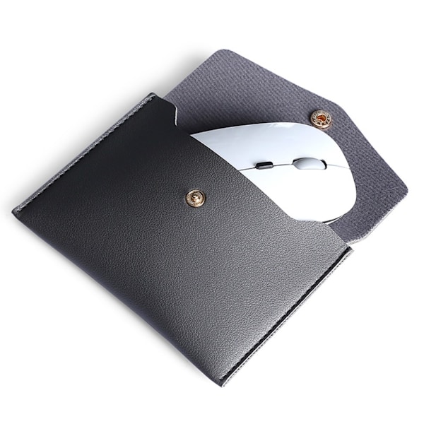 Laptop Sleeve 2-Set PU-Läder Väska 13.3" Mörk Grå