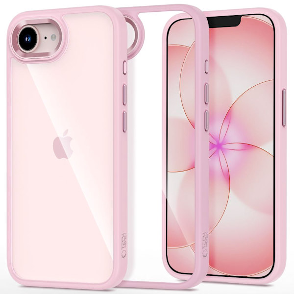 Tech-Protect iPhone 17e / 16e Skal MagMat Rosa / Transparent