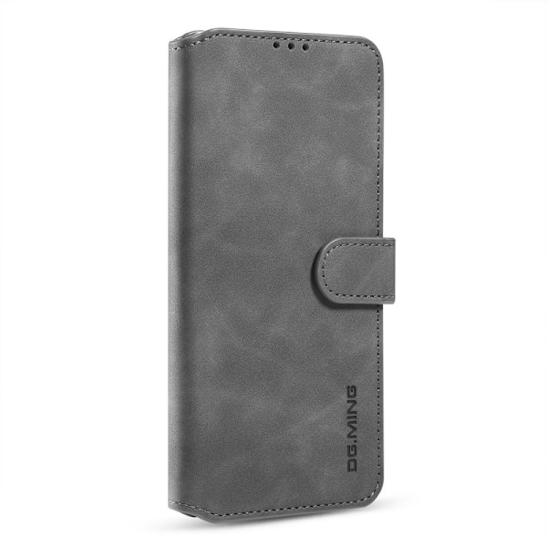 Samsung Galaxy A52 / A52s - DG.MING Retro Läder Fodral - Grå Grey Grå