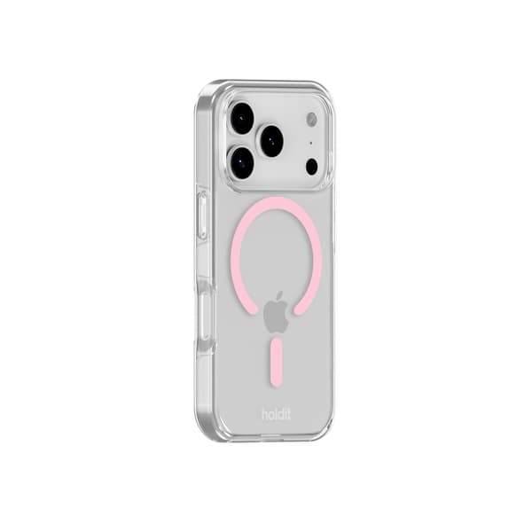 holdit iPhone 17 Pro Max MagSafe Mobilskal Pink/Transparent