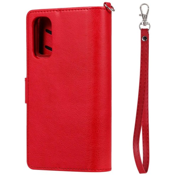 Samsung S20 - 2in1 Magnet Skal / Plånboksfodral - Röd Red Röd