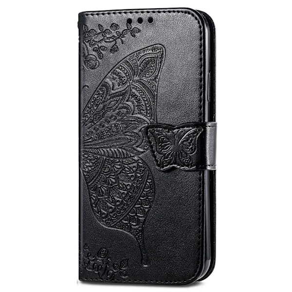 iPhone 16 Pro Max Fodral Med Fjäril Tryck Svart