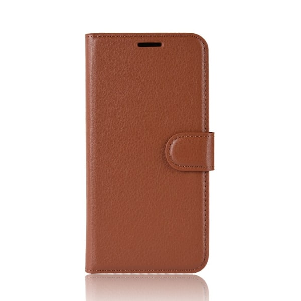 Nokia 3.2 - Litchi Plånboksfodral - Brun Brown Brun