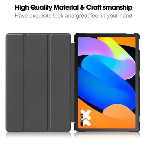 Lenovo Idea Tab Fodral Tri-Fold Läder Grå