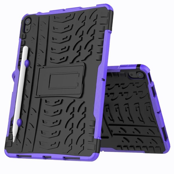 iPad Air 2020/2022 Skal Rugged Kickstand Armor Lila Purple Lila