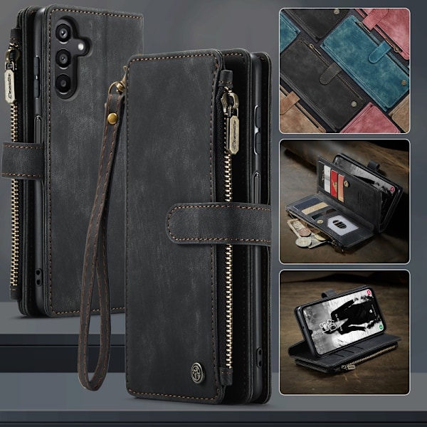 CASEME Samsung Galaxy A16 Fodral Multifunktionell Svart
