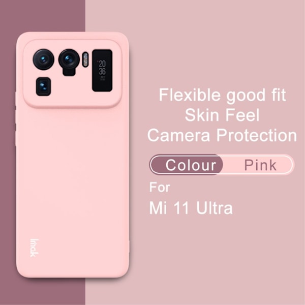 Xiaomi Mi 11 Ultra - IMAK Skin Touch Skal - Ljus Rosa Ljus Rosa